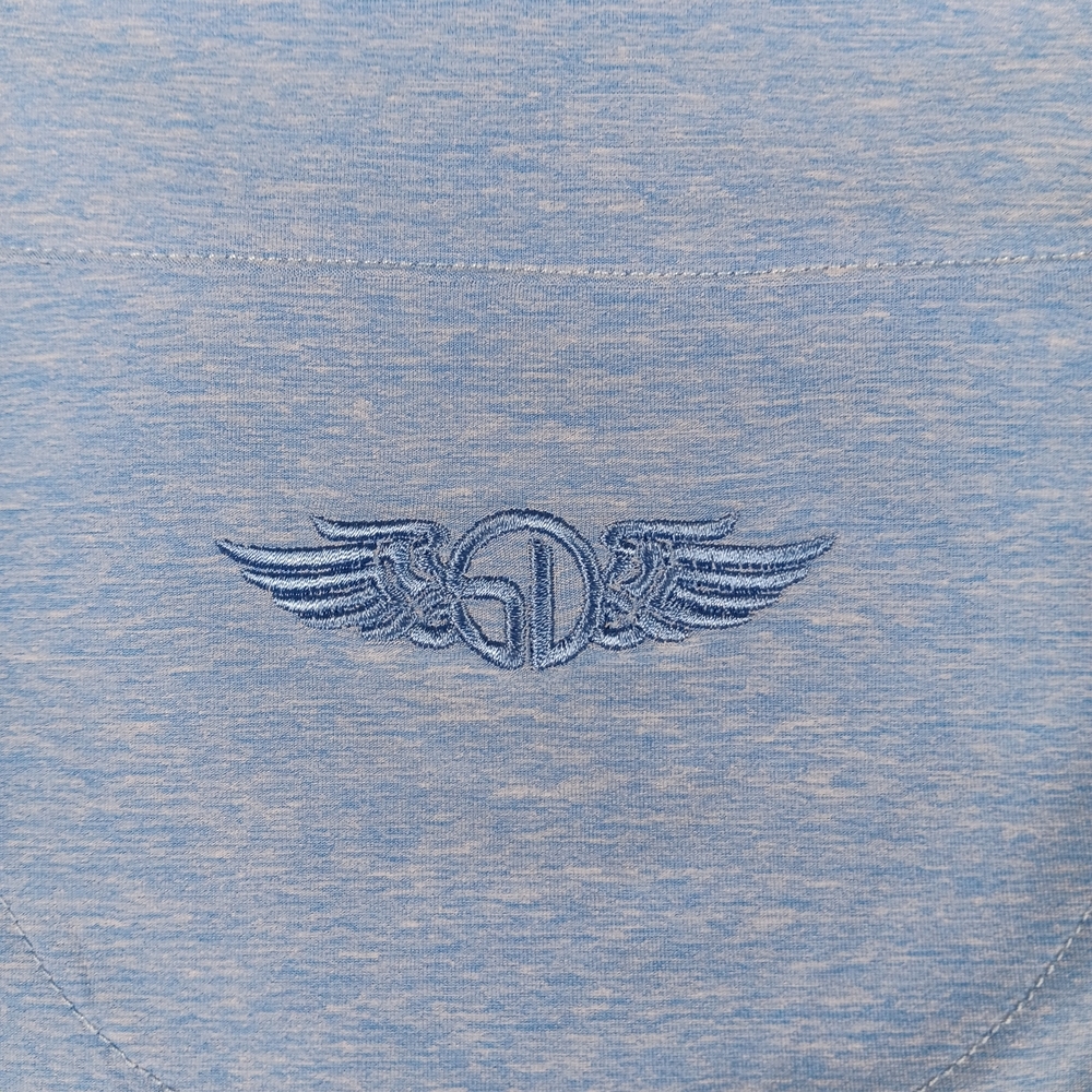 Straight Down Pullover Mens XL Blue Crusher Quarter Zip Golf Performance - Picture 8 of 12